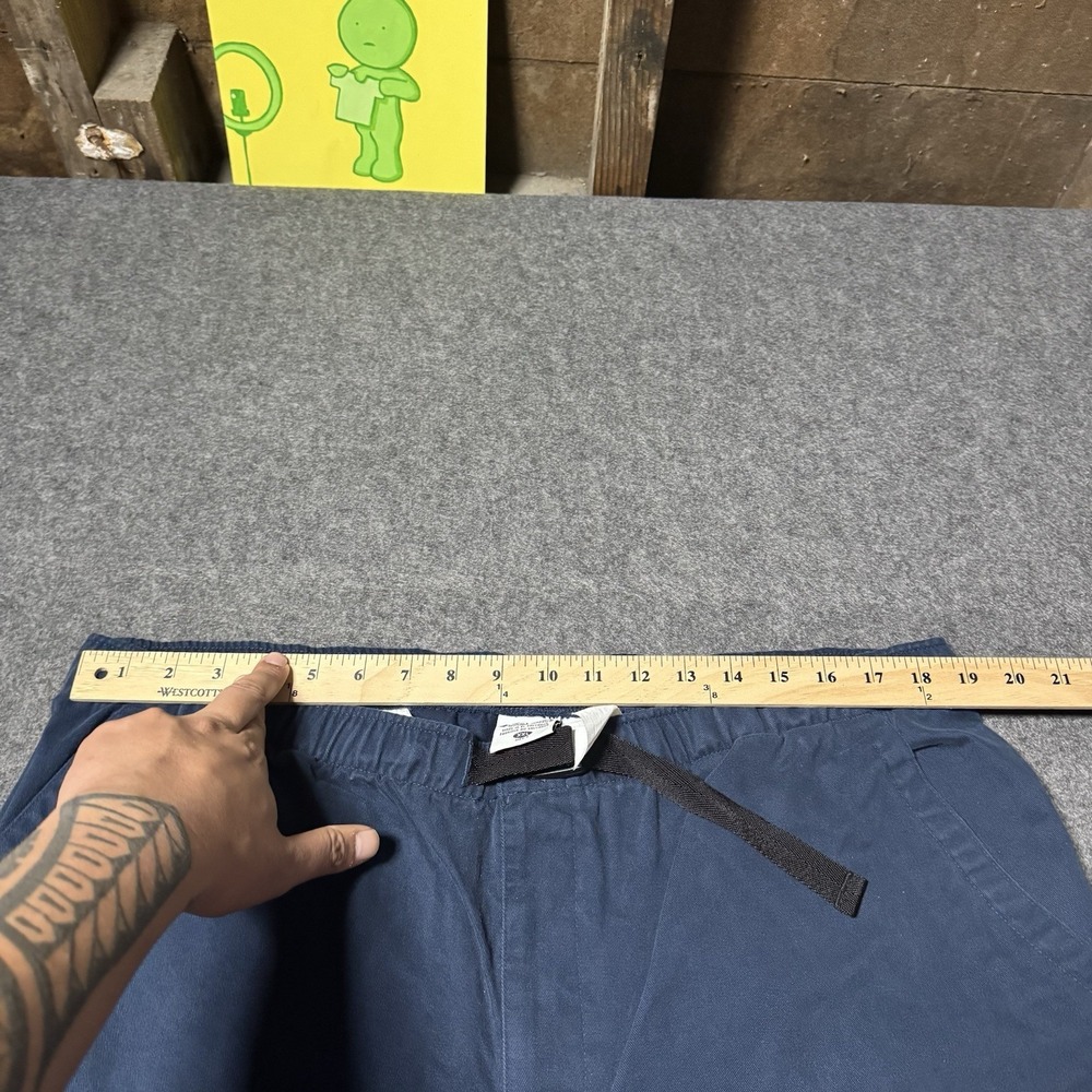 Vintage Columbia Mens Heavyweight Belted Cargo Short Size XXL Blue Outdoor Fish - Picture 6 of 8